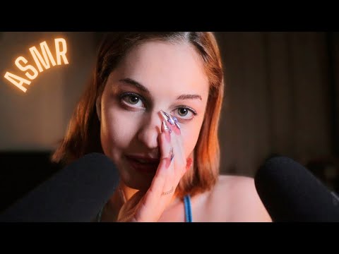 ASMR SLOW & GENTLE EXTREMELY CLOSE EAR TO EAR WHISPERING with NEW MIC SETUP (im back xoxo💕)