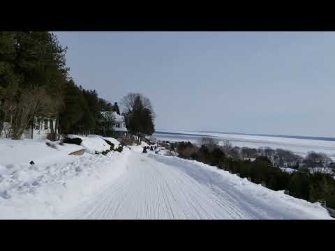 Mackinac Island tour on way to downtown March 2019