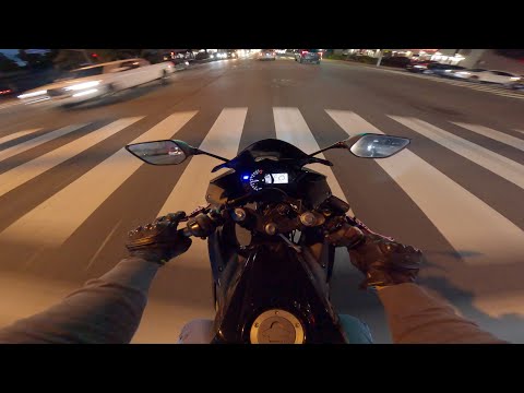 19 year olds first motorcycle ride! (Yamaha r3)