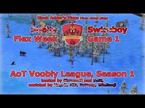 Voobly League Colossus Champions FW - Shelty vs. Swissboy, Game 1 - Age of Mythology: The Titans