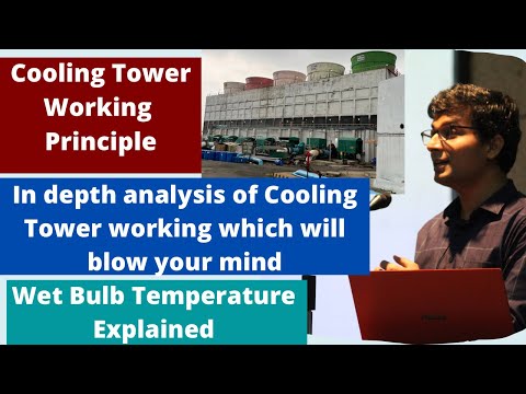 Cooling Tower how it works | Cooling Tower Working Principle | Wet bulb temperature explained