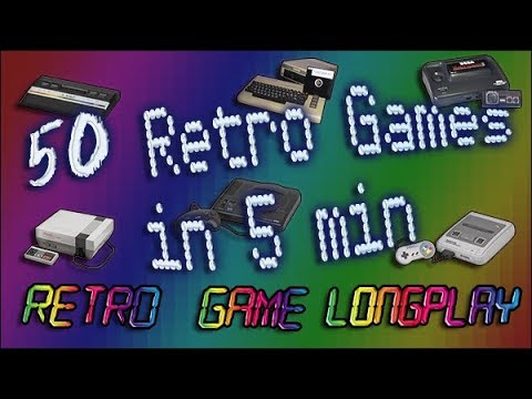 50 Retro Games in 5 Minutes (60fps)