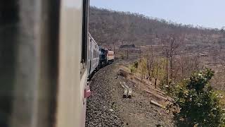 preview picture of video 'Budni Ghats And Tunnels Time-lapse (Janshatabdi Express)'