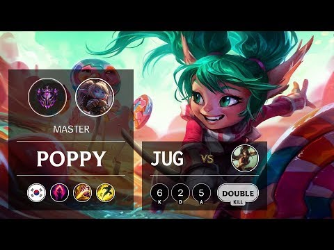 Poppy Jungle vs Nidalee - KR Master Patch 9.15