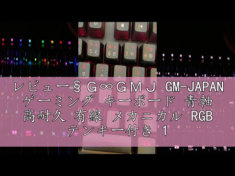 レビュー&sect;Ｇ&infin;ＧＭＪ GM-JAPAN ゲーミング キーボード 青軸 高耐久 有線 メカニカル RGB テンキー付き 109キー 日本語配列JP GM-KB-BK