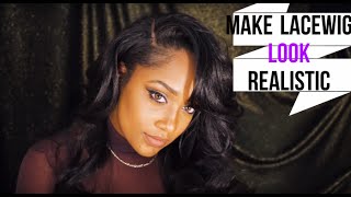Make Front Lace Wig Look Realistic (FreeTress Danity)