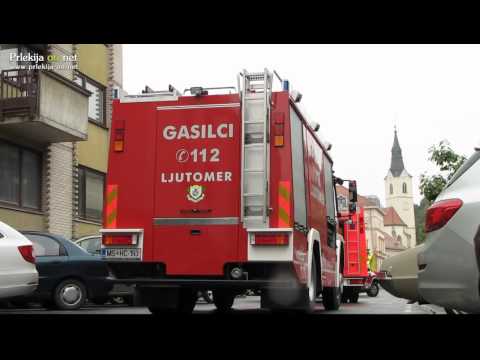 Požar v kopalnici v Ljutomeru