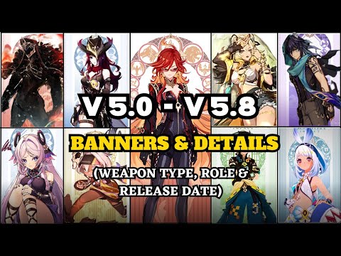 NATLAN VERSION 5.0 - VERSION 5.8 BANNERS & CHARACTER DETAILS | Genshin Impact