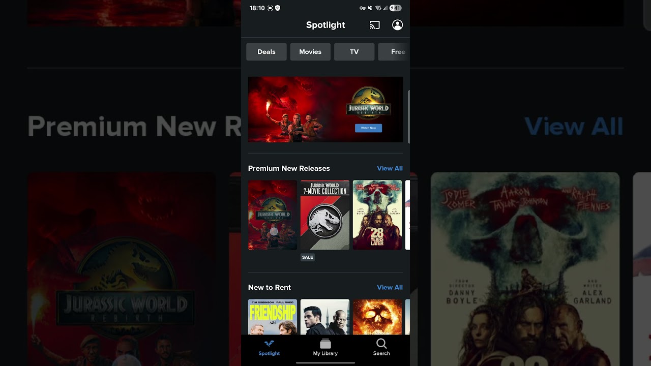 Fandango at home download with VPN.