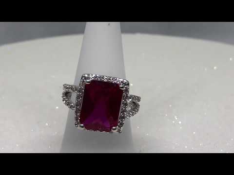 BIG RED RUBY RING