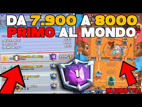 8.000 COPPE PRIMO al MONDO - Non so più cosa dire (ESCLUSIVA) | Clash Royale ITA