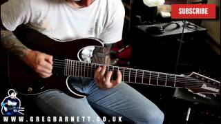 Guitar Improvisation - Djent Style Backing Track In B Lydian