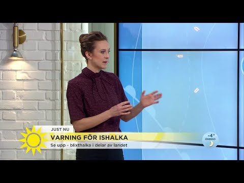 Plötslig ishalka på flera vägar – SMHI utfärdar klass 1-varning - Nyhetsmorgon (TV4)