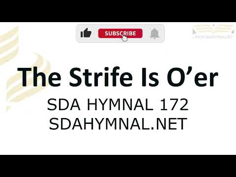 The Strife Is Oer The Battle Done Instrumental With Lyrics | SDA HYMNAL 172