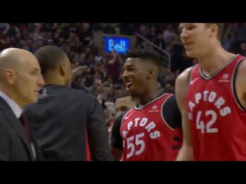 Delon Wright Hits Crazy Half Court Buzzer Beater Against Denver Nuggets! Raptors vs Nuggets 2018   7