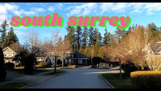 South Surrey residential area BC Canada [4K Walk in Vancouver]