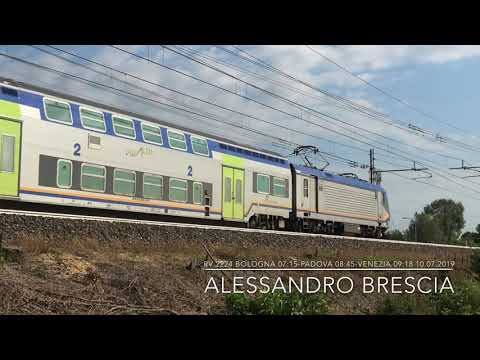 TRENITALIA REGIONALE VELOCE 2224 BOLOGNA C.LE 07:15 - PADOVA 08:45 - VENEZIA S.L. 09:18 10.07.2019