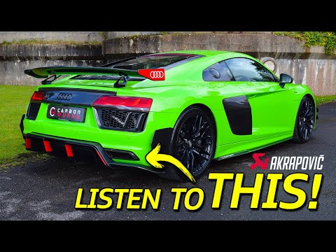 AUDI R8 Gen 2 V10+ With The Best Akrapovic Exhaust!