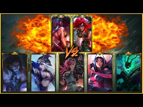 2 Challengers vs. 5 Gold Players (2v5) Who Wins?