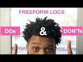 What To DO NOT DO When Starting Freeform Locs