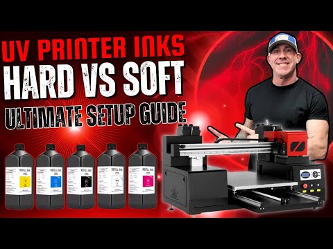 How To Change UV Printer Inks | RF-ZZ2C Hard and Soft Ink Setup Guide