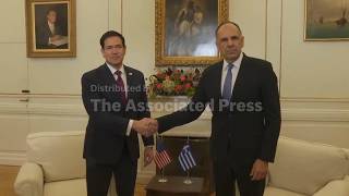 U.S. Secretary of State Rubio meets Greek Foreign Minister in Athens on NATO alliance tour