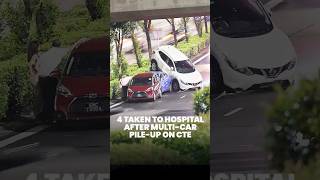 4 people taken to hospital after 4-car accident on CTE
