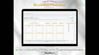 Wedding Planning Spreadsheet, Wedding Budget Planner, Wedding Checklist, Guest List, Google Sheets