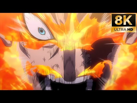 Endeavor vs Nomu 8K - My Hero Academia S4 E25