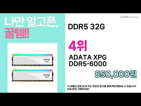안사면 손해! ( DDR5 32G ) 요즘 제일 잘 나가는 특가템 TOP 5