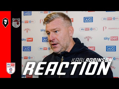 "We didn't take our chances" 😬 | Karl Robinson after Grimsby loss.