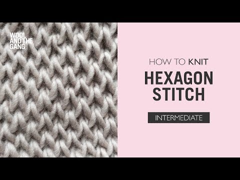 How to: Knit Hexagon Stitch poster
