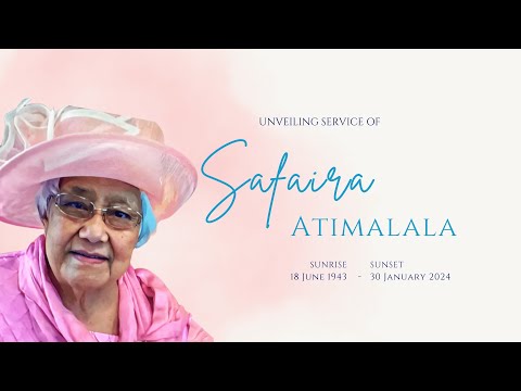 Unveiling Safaira Atimalala (o le Tinā Malōlō)