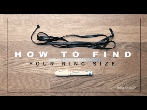 HOW TO FIND YOUR RING SIZE