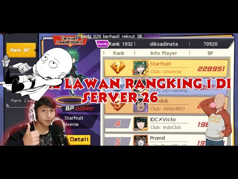 CHALLENGE BATTLE DENGAN RANGKING 1 DI SERVER 26- ONE PUNCH MAN: THE STRONGEST