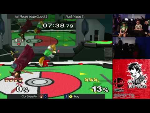 JPEG 1 - Melee - Singles - RR Pools - Carl Sweatshirt (Marth, Falco) vs Frog (Sheik, Fox)