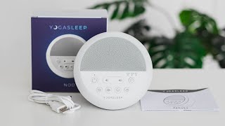 Yogasleep Nod White Noise Machine Unboxing and Sounds