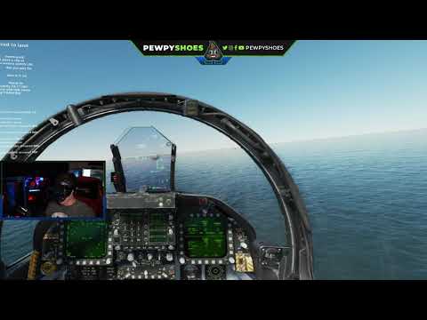 First time attempting a carrier landing with the F-18c in VR!!