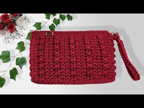 Tutorial Dompet Rajut Terbaru Furing Sederhana Crochet Purse Part 2