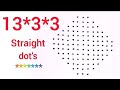 13-3-3 dots Super Rangoli art design/muggulu design/#Sony rangoli designs.
