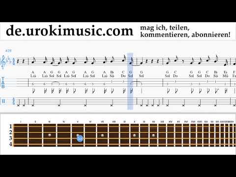 Banjounterricht (Irischer Tenor) Camila Cabello - Real Friends Noten Lernen um-i995