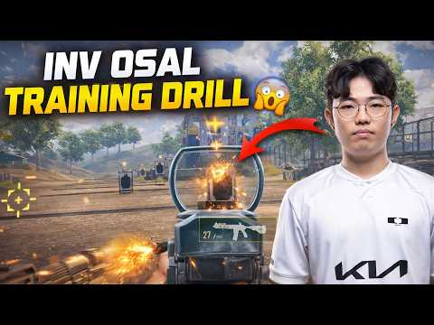 PUBG MOBILE SOUTH KOREA🇰🇷 : INV OSAL THE BEST PLAYER FROM SOUTH KOREA'S TRAINING DRILLS🔥👑