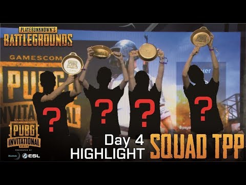 Squad TPP [Full Highlight] - Day 4 Gamescom PUBG Invitational 2017