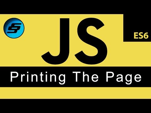 Printing The Page JavaScript Programming