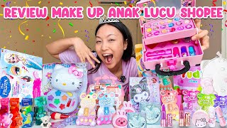 Download lagu MAKE UP MAINAN LUCU DARI SHOPEE?! LIPGLOSS INSIDE OUT, EYESHADOW HELLO KITTY,  SISIR LOOPY 😱🤯 mp3