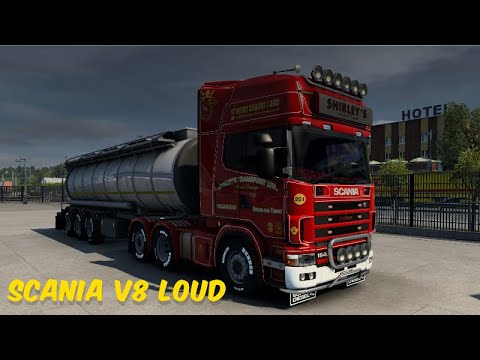 EURO TRUCK SIMULATOR 2 - ASMR - SCANIA V8 STRAIGHT PIPE - NO COMMENTARY