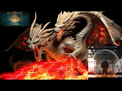 Vs. the great 26,651 HP Dragonlord Placidusax, a Legend Boss || 200+ Level Elden Ring (PC) Gameplay