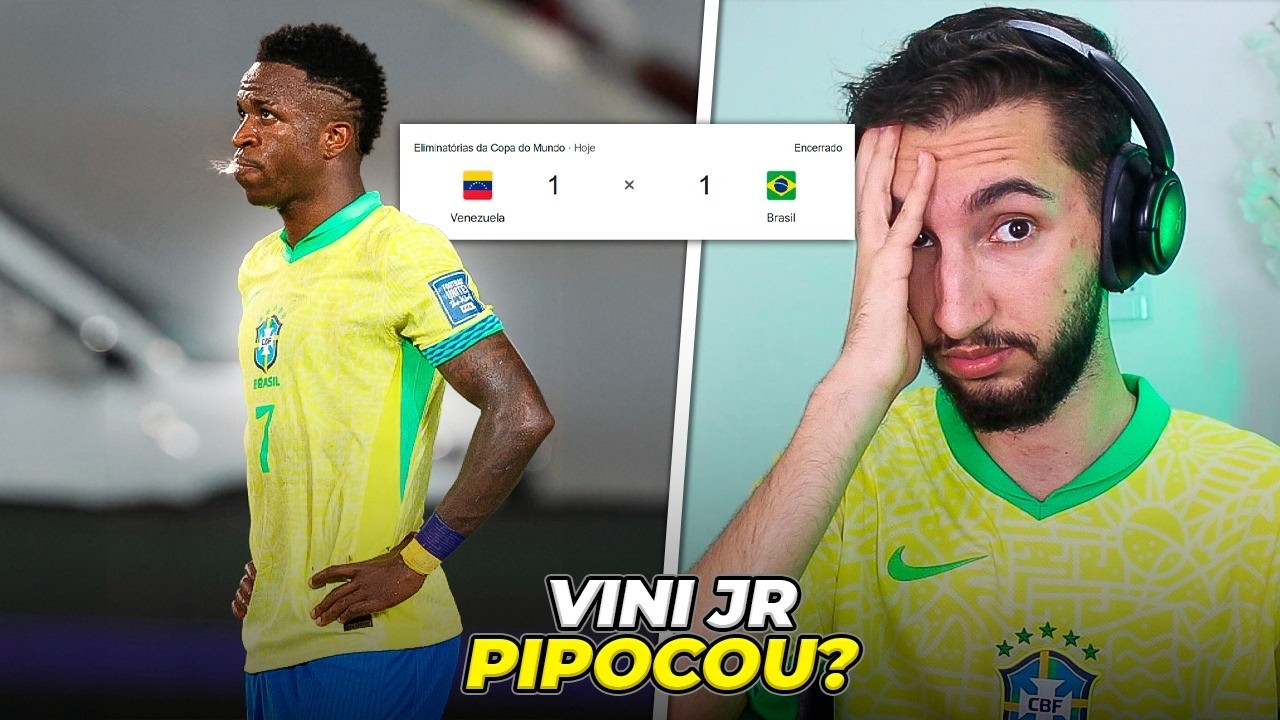 Brasil 1 x 1 Venezuela - BRASIL MUITO MAL! (Vini Jr "pipocou" dnv?🍿)