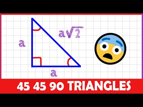 45 45 90 Right Triangles 2 Minute Math