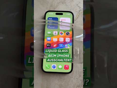 Kann man so endlich das blöde Liquid Glass beim iPhone ausschalten?
